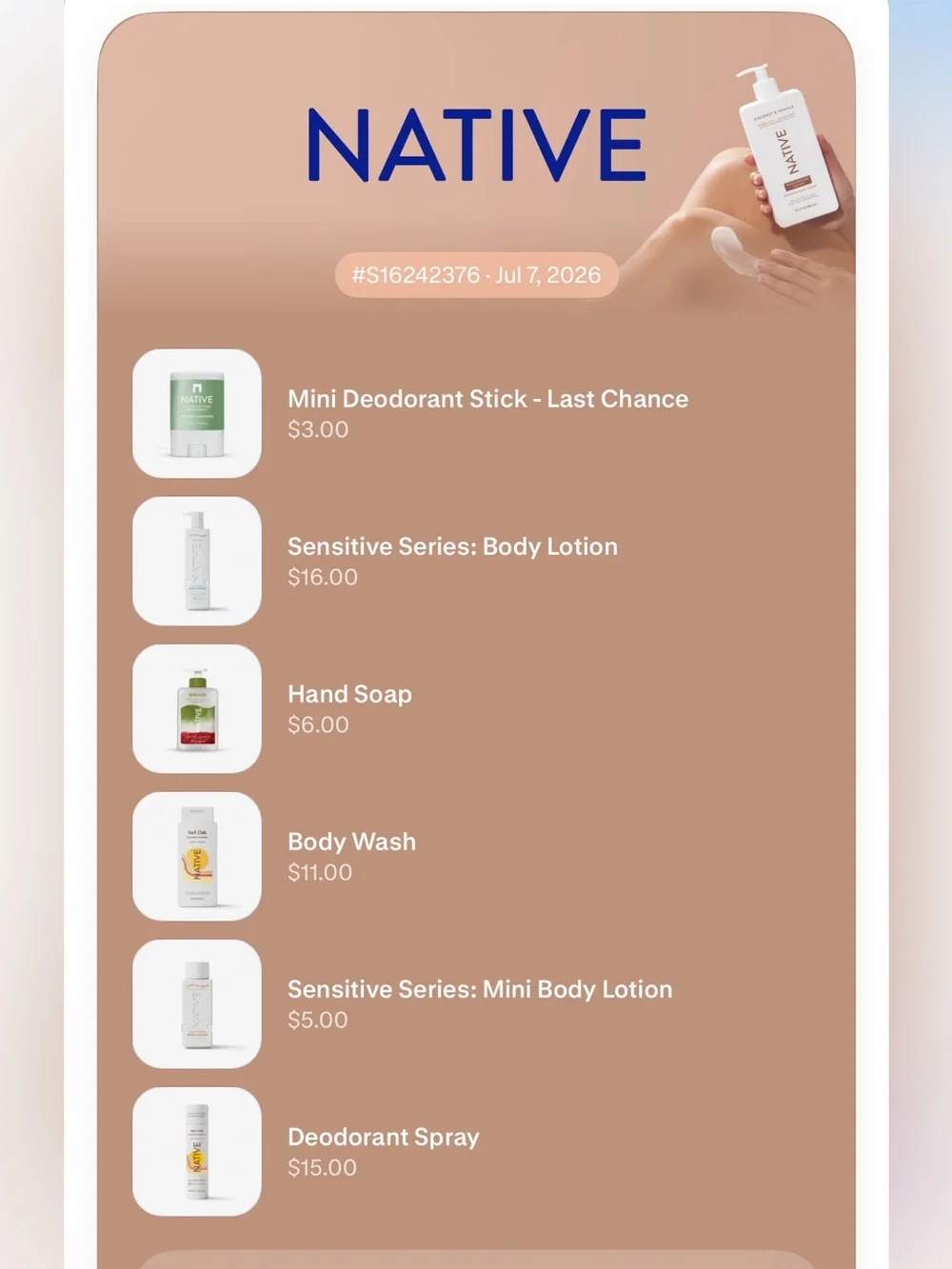 Native Surf Club Golden Sunset Body Wash & Deodorant Limited Edition Set